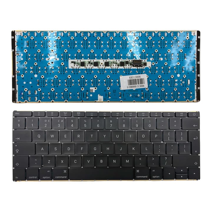 Nešiojamo kompiuterio klaviatūra Apple Macbook Air Retina 12" A1534 2016 MLHA2 MLHC2, UK