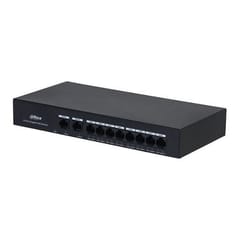 PoE šakotuvas 8*1000Mbps PoE portai ir 2 Uplink 1000Mbps, Port(1-8)-30 W, Total-65 W