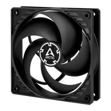 ARCTIC P12 Silent ypač tylus korpuso ventiliatorius, 3-pin, 120 mm, juodas