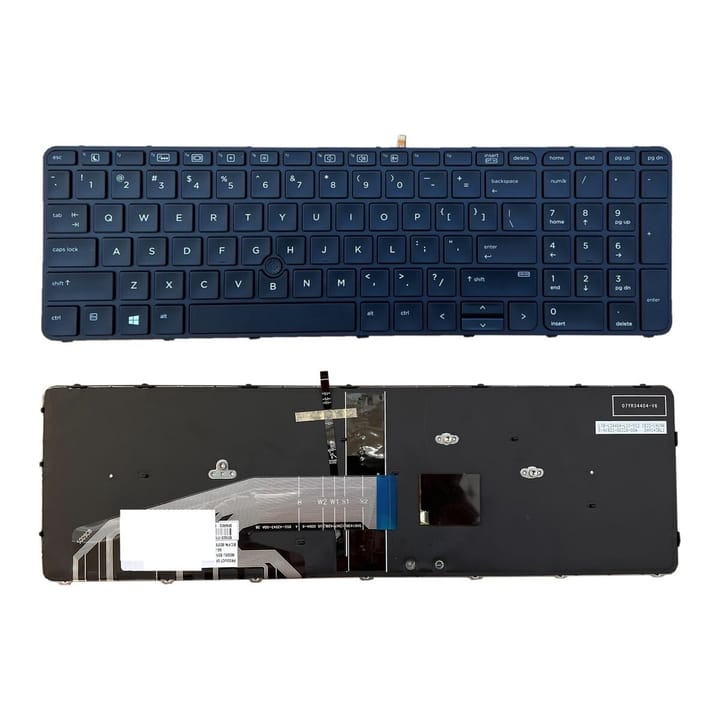 Nešiojamo kompiuterio klaviatūra HP Probook 650 G2/G3, 655 G2/G3 su pašvietimu