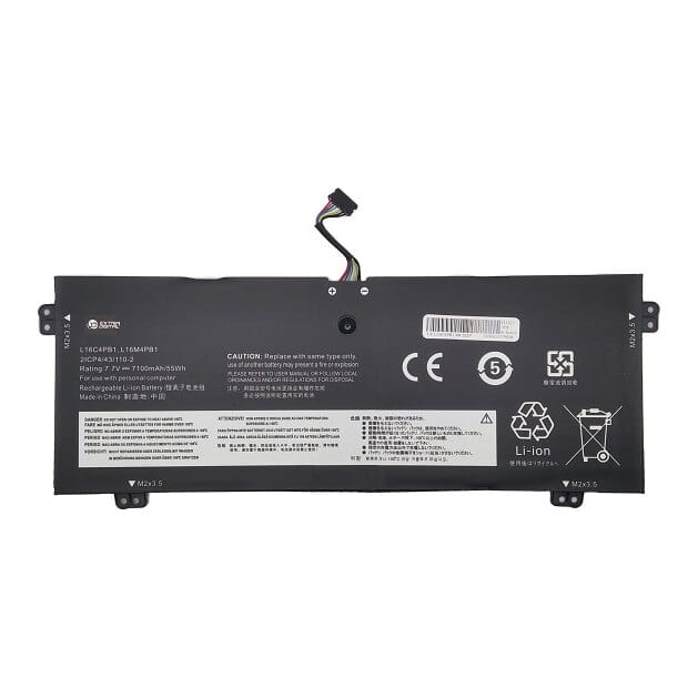 Suderinama nešiojamo kompiuterio baterija Lenovo L16C4PB1, 7100 mAh