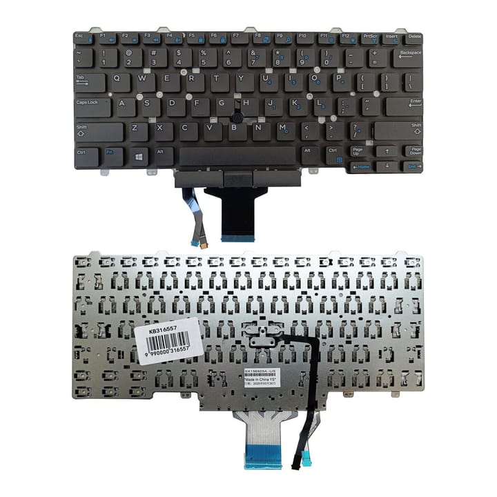 Nešiojamo kompiuterio klaviatūra Dell Latitude E3340, E5450, E7450, su „trackpoint“, US