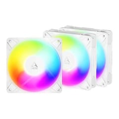 ARCTIC P12 PRO Reverse PWM PST A-RGB korpuso ventiliatoriai, 4-pin, 120 mm, balti, 3vnt.