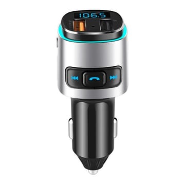 FM moduliatorius automobiliui BC41 (USB 2.0, USB 3.0, QC,laisvų rankų įranga)