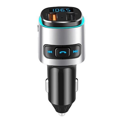 FM moduliatorius automobiliui BC41 (USB 2.0, USB 3.0, QC,laisvų rankų įranga)