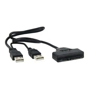 USB 2.0 Type-A - SATA 7+15Pin adapteris
