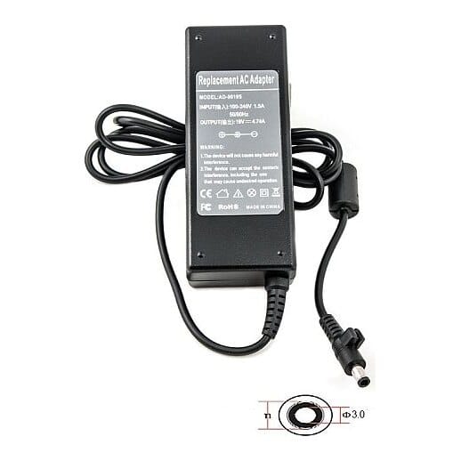 Įkroviklis nešiojamam kompiuteriui Samsung 90 W, 19 V, 4,74 A, kištukas 5,5 × 3,0 mm su adatėle