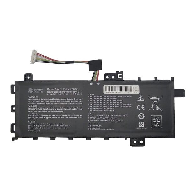 Suderinama nešiojamo kompiuterio baterija ASUS B21N1818, 4150 mAh