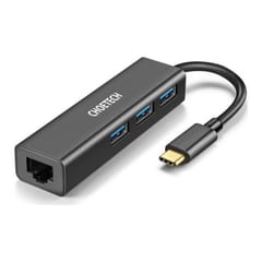 Adapteris CHOETECH USB Type-C - 1x RJ-45, 3x USB Type-A