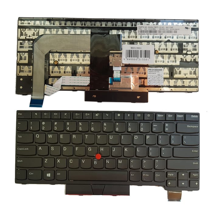 Nešiojamo kompiuterio klaviatūra Lenovo ThinkPad T470, T480
