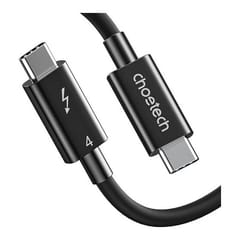 Kabelis CHOETECH Thunderbolt 4, USB-C - USB-C, 40Gbps, 100 W, 20 V/ 5 A, 8K/ 60 Hz, 0.8m