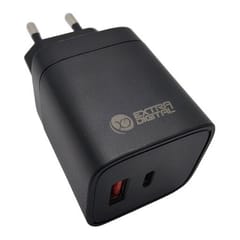 USB-C įkroviklis nešiojamam kompiuteriui ir telefonui GaN USB Type-C, USB Type-A, 45 W, PPS
