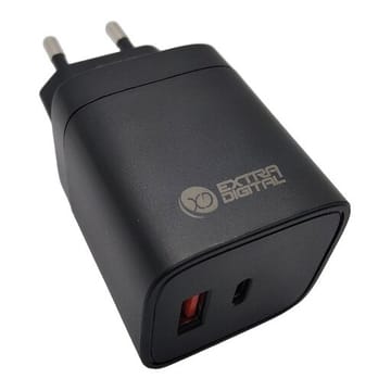 USB-C įkroviklis nešiojamam kompiuteriui ir telefonui GaN USB Type-C, USB Type-A, 45 W, PPS