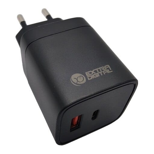 USB-C įkroviklis nešiojamam kompiuteriui ir telefonui GaN USB Type-C, USB Type-A, 45 W, PPS