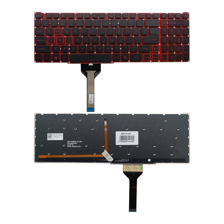 Nešiojamo kompiuterio klaviatūra Acer Nitro AN515-45, AN515-56, AN515-57, su pašvietimu