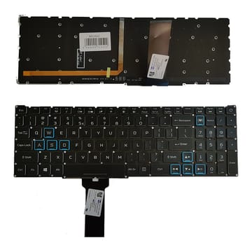 Nešiojamo kompiuterio klaviatūra Acer PH315-52, PH317-53, PH317-53-7777, US, su pašvietimu