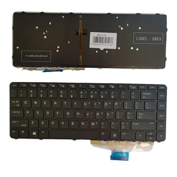 Nešiojamo kompiuterio klaviatūra HP EliteBook Folio 1040 G3, 844423-001 su apšvietimu