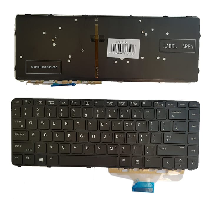 Nešiojamo kompiuterio klaviatūra HP EliteBook Folio 1040 G3, 844423-001 su apšvietimu
