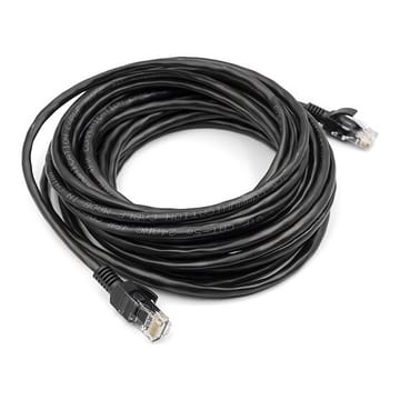 Kabelis Cat5E UTP, 7.5m, juodas