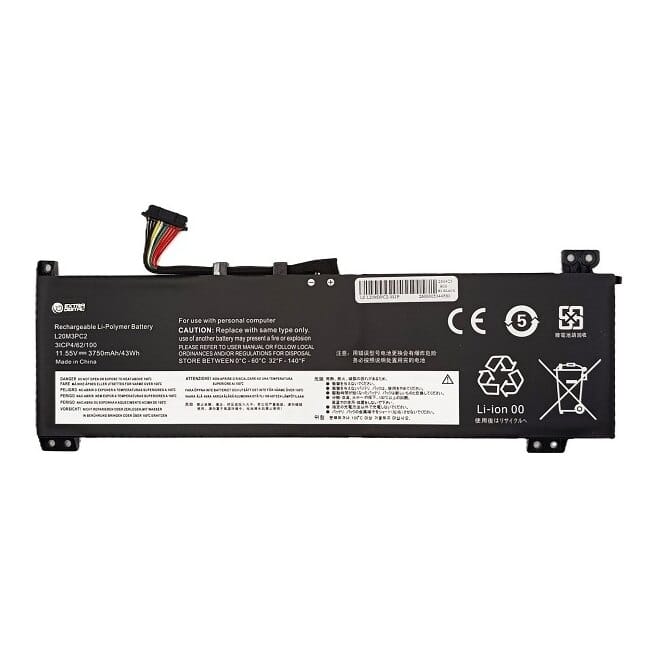 Suderinama nešiojamo kompiuterio baterija Lenovo L20M3PC2, 3750 mAh