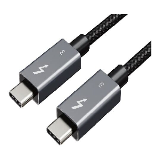 Kabelis Thunderbolt 3, USB-C - USB-C, 40Gbps, 100 W, 20 V/ 5 A, 4K/ 60HZ, 1m