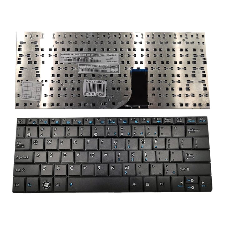 Nešiojamo kompiuterio klaviatūra ASUS EEE PC 1001, 1001PXD, 1005, 1005HA