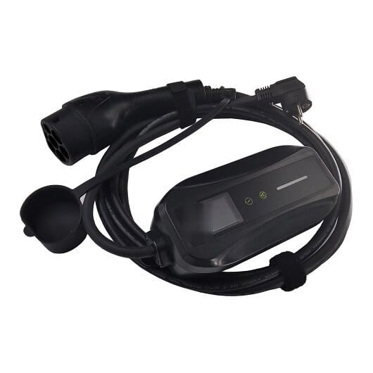 Elektromobilio nešiojamas įkroviklis GB/T - Schuko (220 V), 6–16 A, 3.5kW, 1-fazė, 5m