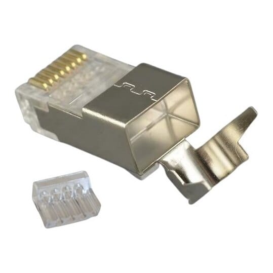 RJ45 jungtis ekranuota FTP CAT7, 20 vnt.