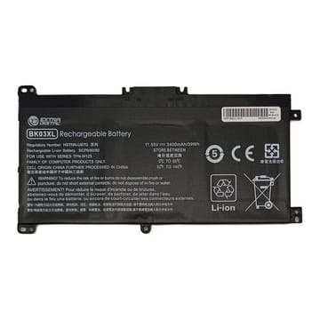 Suderinama nešiojamo kompiuterio baterija HP BK03XL, 3400 mAh