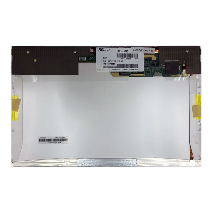 Nešiojamo kompiuterio ekranas 14.1" 1280x800, 60 Hz, matinis, 40 pin (jungtis dešinėje), LTN141AT15-001