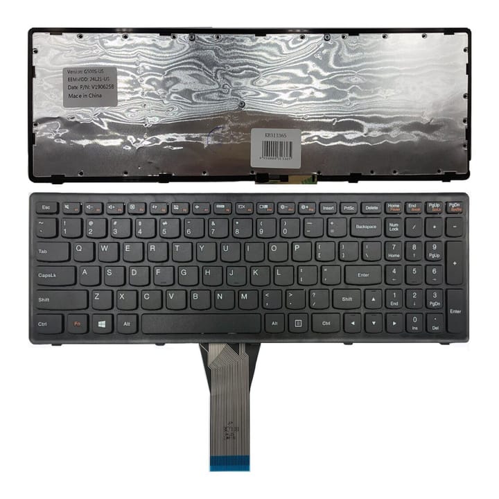 Nešiojamo kompiuterio klaviatūra Lenovo G500C, G500H, G500S su rėmeliu