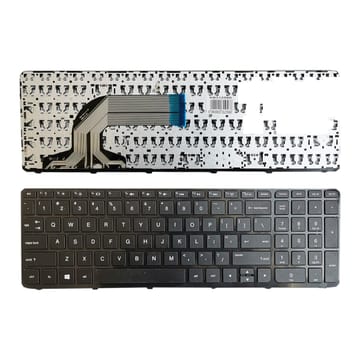 Nešiojamo kompiuterio klaviatūra HP 250, G2, G3; 255, G2, G3; 256, G2, G3. Su rėmeliu