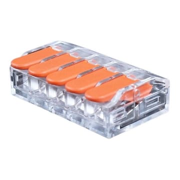 Universali užspaudžiama laidų jungtis, 5x 0.5-6.0mm², 40 A, 450 V, 20vnt.