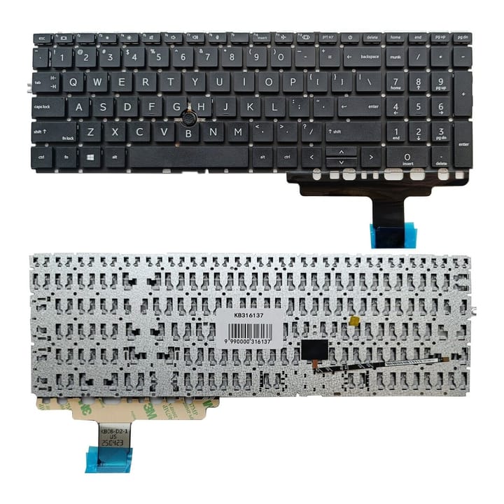 Nešiojamo kompiuterio klaviatūra HP EliteBook 850 G8, su „trackpoint“
