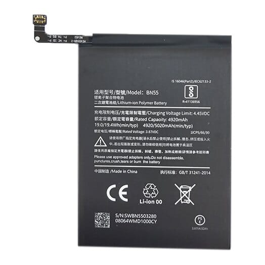 Suderinama telefono baterija Xiaomi Redmi Note 9s
