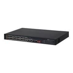 PoE šakotuvas 24-Portų, PoE+, uplink 2-Port RJ45 + 2-Port SFP, 240 W