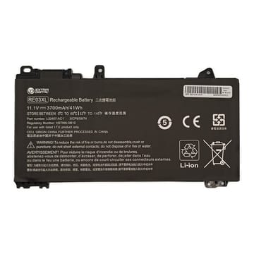 Suderinama nešiojamo kompiuterio baterija HP RE03XL, 3700 mAh