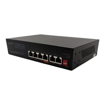 PoE šakotuvas 4x Gigabit PoE+2x Gigabit UPLINK, 65 W
