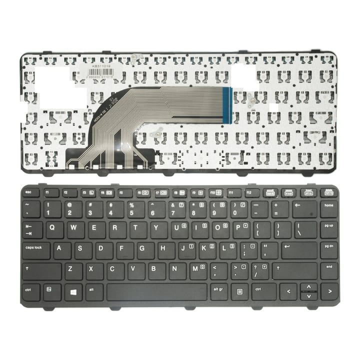 Nešiojamo kompiuterio klaviatūra HP ProBook 430 G2, 440 G0, 440 G1, 440 G2, 445 G2, 630 G2, 640 G1, 645 G1.su rėmeliu