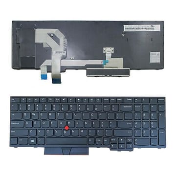 Nešiojamo kompiuterio klaviatūra Lenovo IBM ThinkPad T570, T580 (US) su pašvietimu