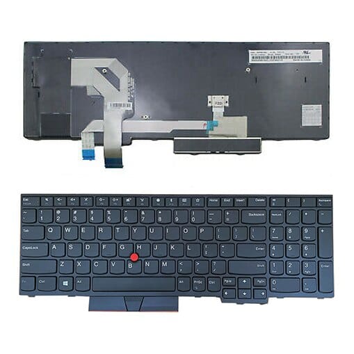 Nešiojamo kompiuterio klaviatūra Lenovo IBM ThinkPad T570, T580 (US) su pašvietimu