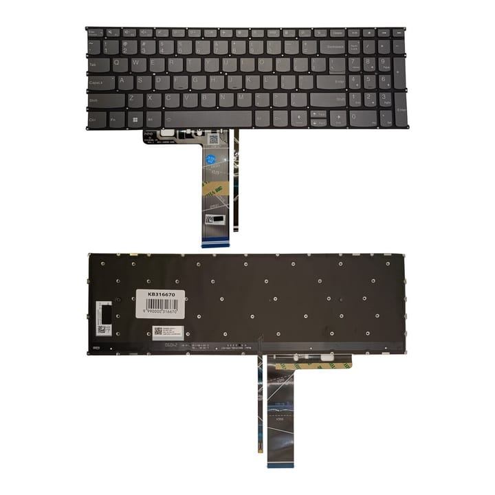 Nešiojamo kompiuterio klaviatūra Lenovo IdeaPad Slim 3 15IAH8, su pašvietimu, US