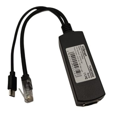 PoE 10/100M spliteris 10 W, USB-C 5 V 2 A