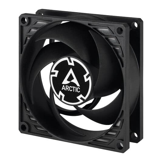 ARCTIC P8 Silent ypač tylus korpuso ventiliatorius, 3-pin, 80 mm, juodas
