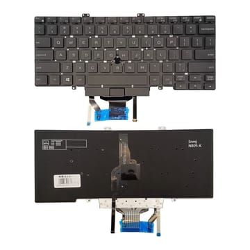 Nešiojamo kompiuterio klaviatūra Dell Latitude 5400, su „trackpoint“