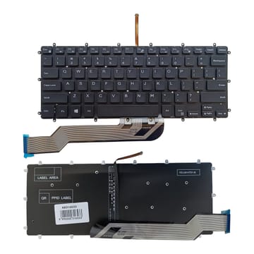 Nešiojamo kompiuterio klaviatūra Dell Inspiron 7569, 7579, 7368, 5370, su pašvietimu, US
