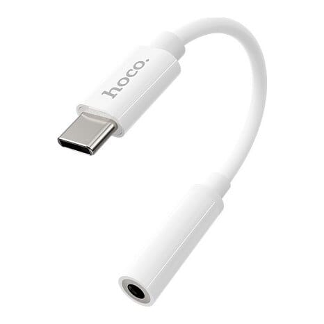 Adapteris HOCO USB Type-C (M) - ausinių jungtis 3,5 mm (F)