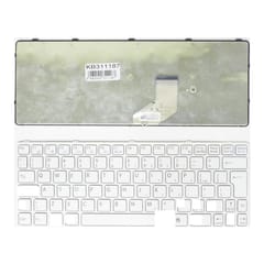 Nešiojamo kompiuterio klaviatūra Sony Vaio SVE11, UK balta