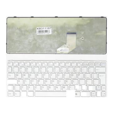 Nešiojamo kompiuterio klaviatūra Sony Vaio SVE11, UK balta