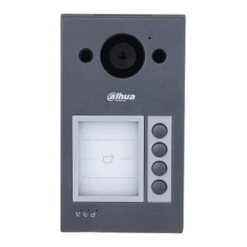 IP domofono kamera VTO3311Q-WP. 4 abonentai. 2MP 125°. Wi-Fi. SIP. IP65, IK08